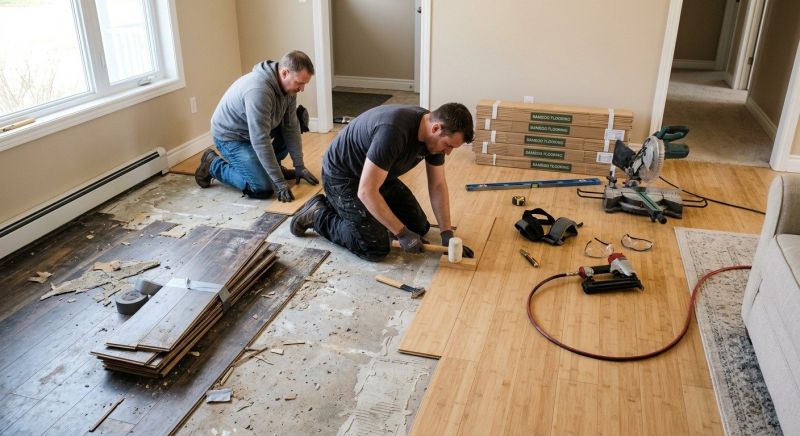 Bamboo Flooring Installation in Fall River, MA