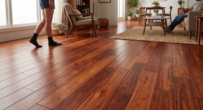 Cherry Floor Installation in Bridgewater, MA