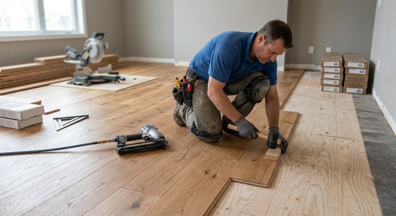 Finished Floor Installation in Fall River, MA