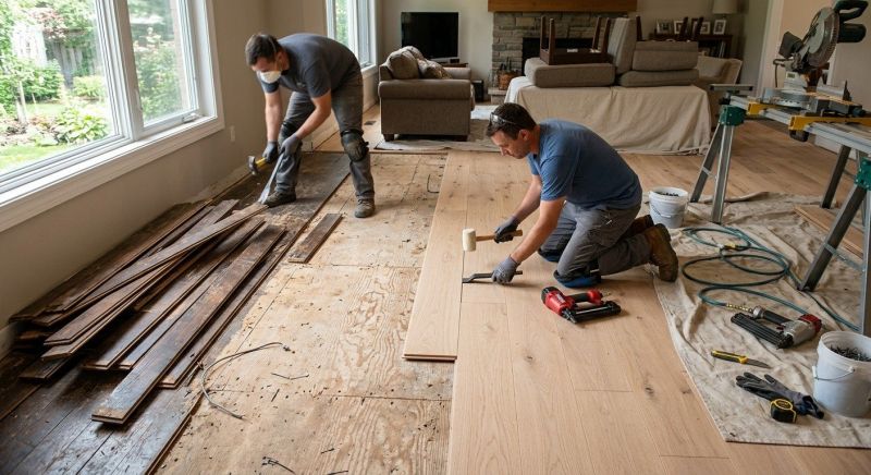Hardwood Replacement in Foxboro, MA