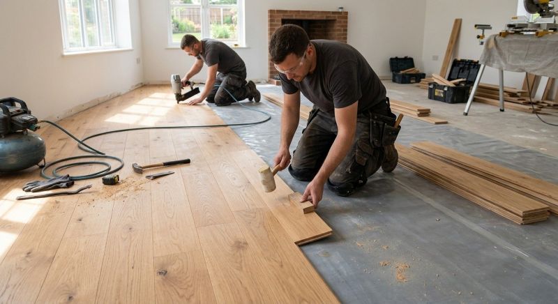 Oak Floor Installation in Fairhaven, MA