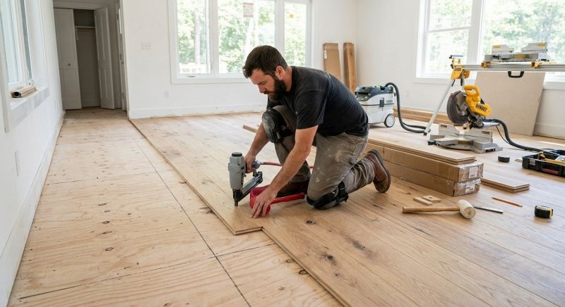 Oak Floor Installation in Mansfield, MA