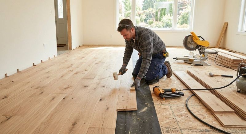 Oak Floor Installation in New Bedford, MA