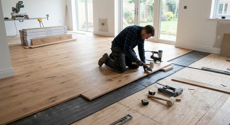 Oak Floor Installation in Norton, MA