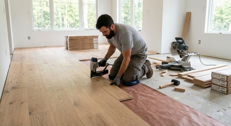 Oak Floor Installation in Providence, RI