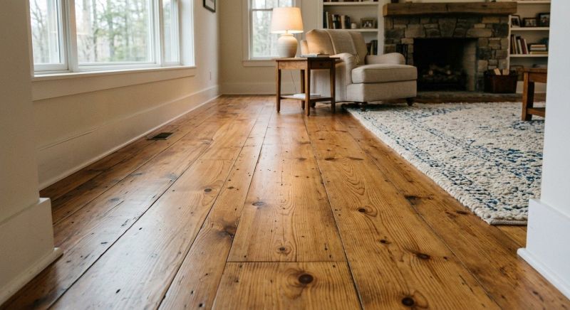 Pine Floor Installation in Fall River, MA