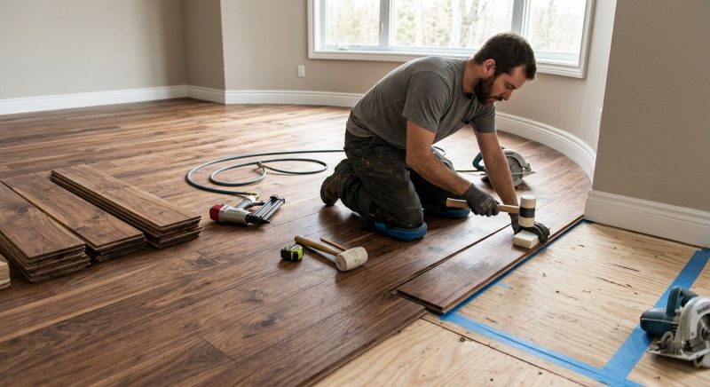Walnut Flooring Installation in Fall River, MA