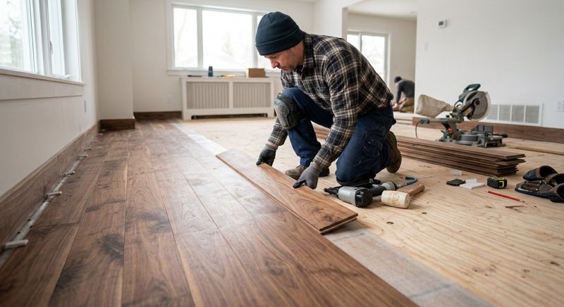Walnut Flooring Installation in Fall River, MA