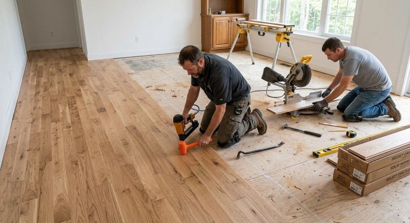 Wood Floor Replacement in Coventry, RI