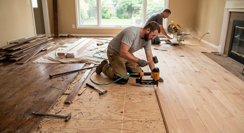 Wood Floor Replacement in Cranston, RI